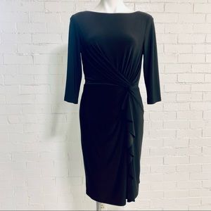 Lauren Ralph Lauren Dress Business Professional Knee Length Stretch Black 12